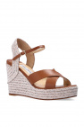 Jimmy Choo BROWN ‘Dellena’ wedge sandals