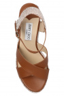 Jimmy Choo BROWN ‘Dellena’ wedge sandals