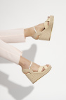 Jimmy Choo beige ‘Dellena’ wedge sandals