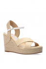 Jimmy Choo beige ‘Dellena’ wedge sandals