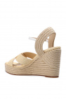 Jimmy Choo beige ‘Dellena’ wedge sandals