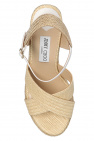 Jimmy Choo beige ‘Dellena’ wedge sandals