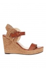 Jimmy Choo BROWN ‘Delphi’ wedge sandals