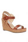 Jimmy Choo BROWN ‘Delphi’ wedge sandals