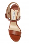 Jimmy Choo BROWN ‘Delphi’ wedge sandals