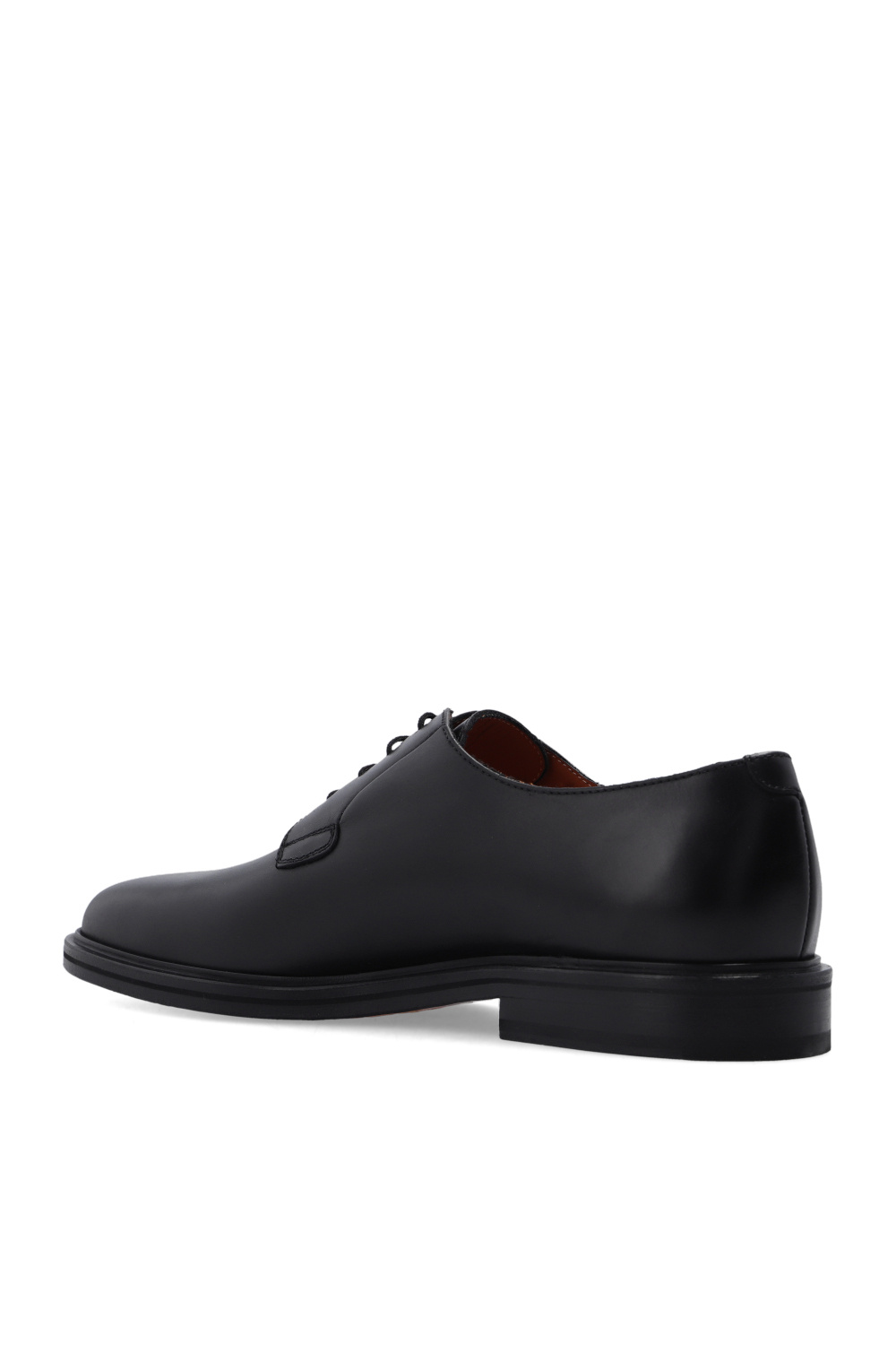 Common Projects Black Type 123 Leather Derby Shoes