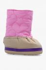 Khrisjoy PINK Quilted snow boots with logo