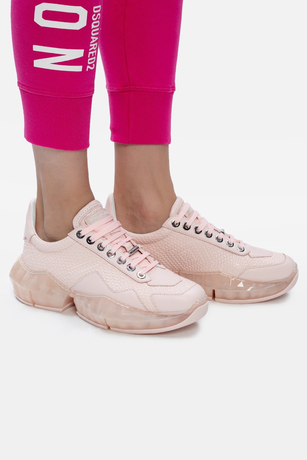 powder pink sneakers
