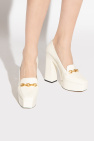 Jimmy Choo cream ‘Tilda’ glossy platform shoes