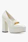 Jimmy Choo cream ‘Tilda’ glossy platform shoes