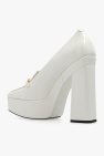 Jimmy Choo cream ‘Tilda’ glossy platform shoes
