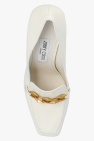 Jimmy Choo cream ‘Tilda’ glossy platform shoes