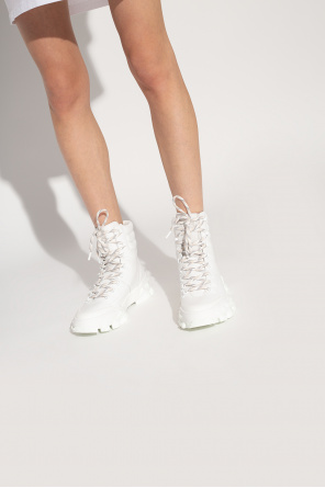 Jimmy Choo WHITE ‘Diamond X Hike’ ankle boots