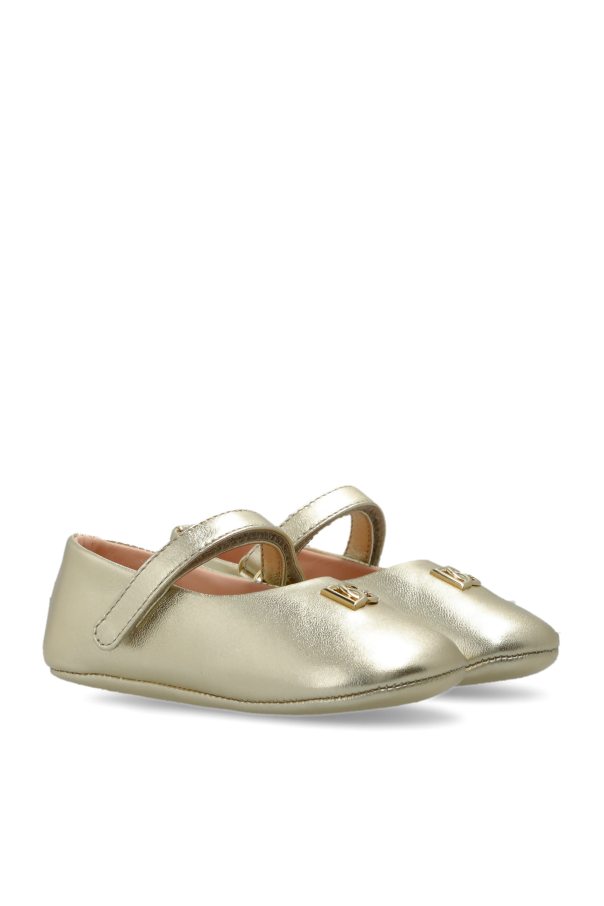 Dolce & Gabbana Kids Bailarinas de bebé de cuero