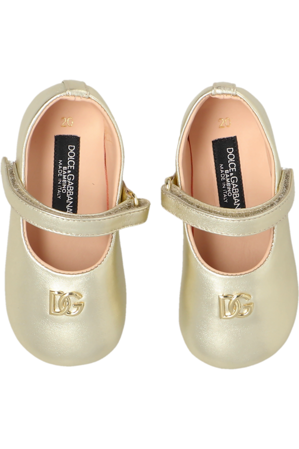 Dolce & Gabbana Kids Bailarinas de bebé de cuero
