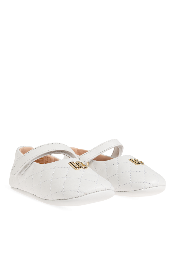 Dolce & Gabbana Kids Kožené dojčenské topánočky