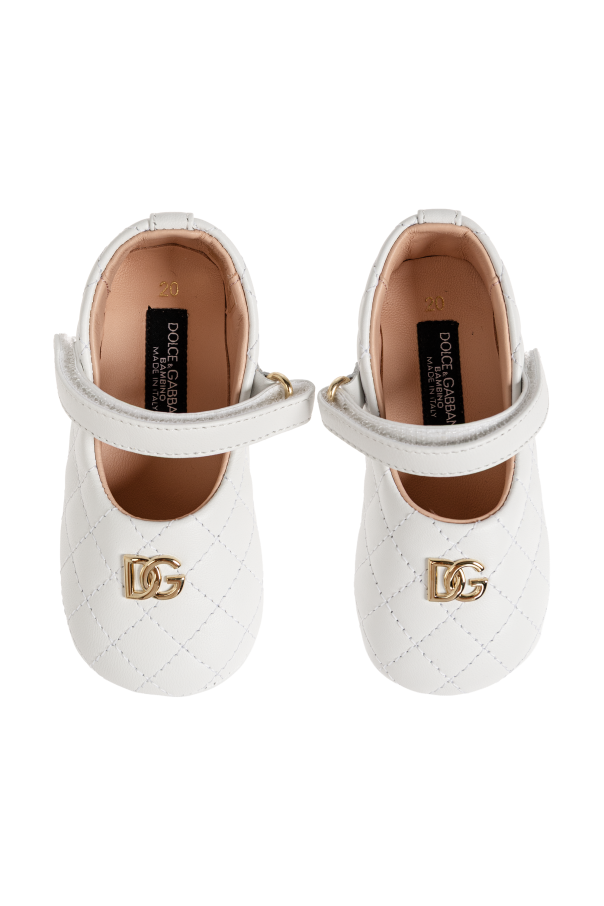 Dolce & Gabbana Kids Kožené dojčenské topánočky