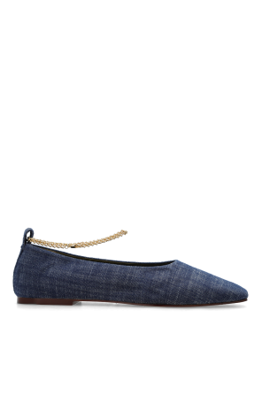 ‘Augusta’ denim ballet flats