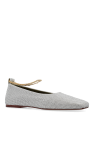 Maria Luca SILVER Shimmering 'Augusta' Ballerinas