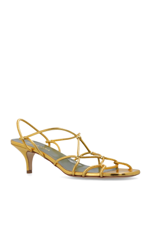 Maria Luca Metallic heeled sandals