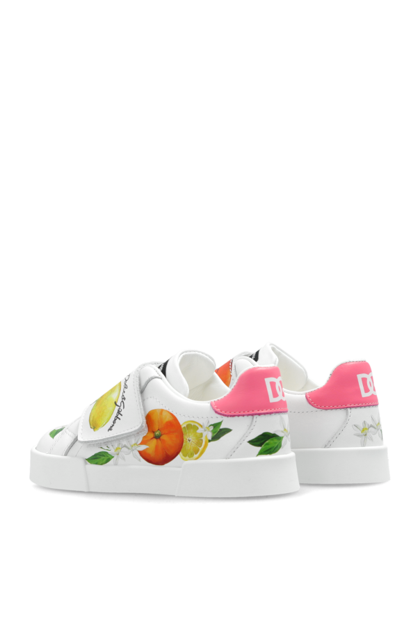 Dolce & Gabbana Kids Sneakers with motif of fruits