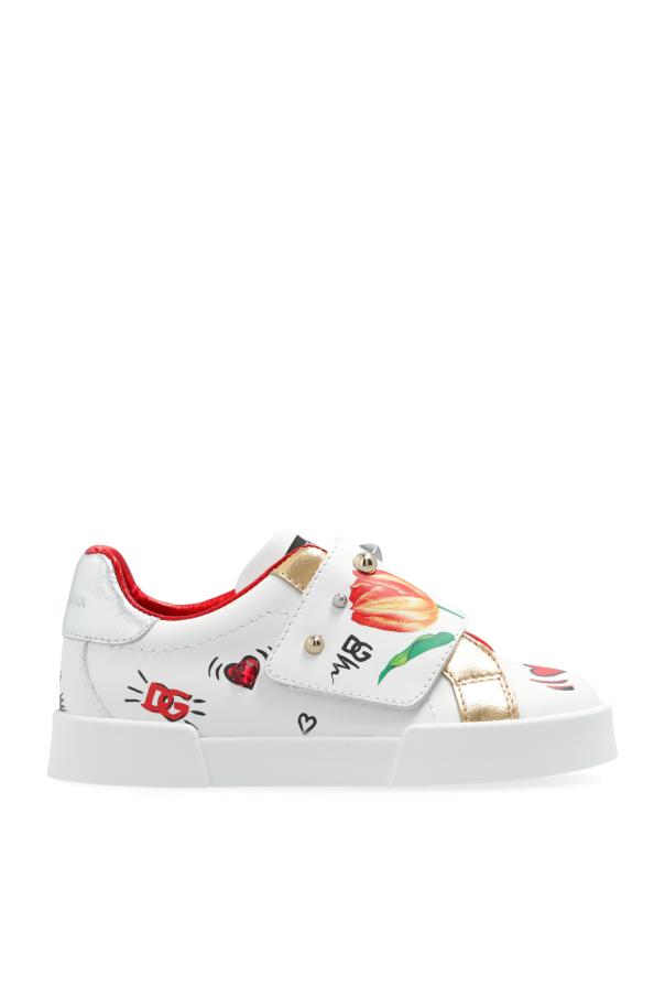 Dolce & Gabbana Kids Buty sportowe z nadrukiem