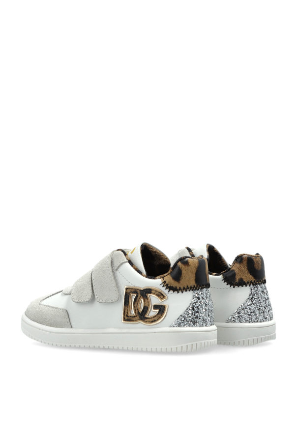 Dolce & Gabbana Kids Zapatillas deportivas con logo y aplicaciones brillantes