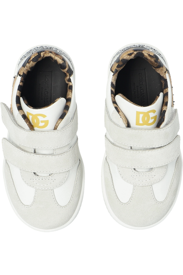 Dolce & Gabbana Kids Zapatillas deportivas con logo y aplicaciones brillantes