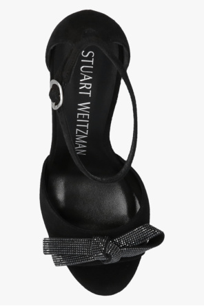 Stuart Weitzman ‘Discoplatform Bow’ heeled sandals