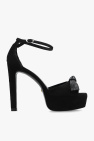 Stuart Weitzman ‘Discoplatform Bow’ heeled sandals