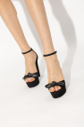Stuart Weitzman ‘Discoplatform Bow’ heeled sandals