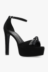 Stuart Weitzman ‘Discoplatform Bow’ heeled sandals