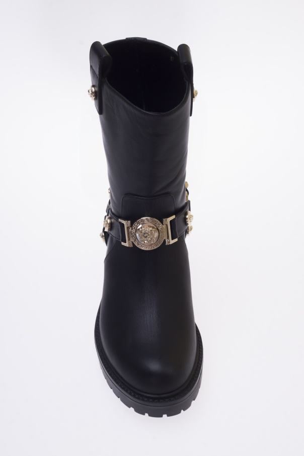 versace biker boots