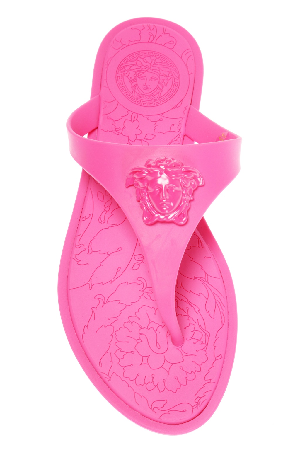 versace pink flip flops
