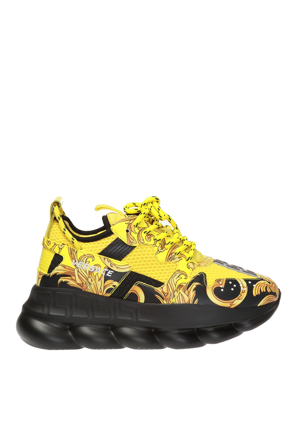 yellow versace shoes