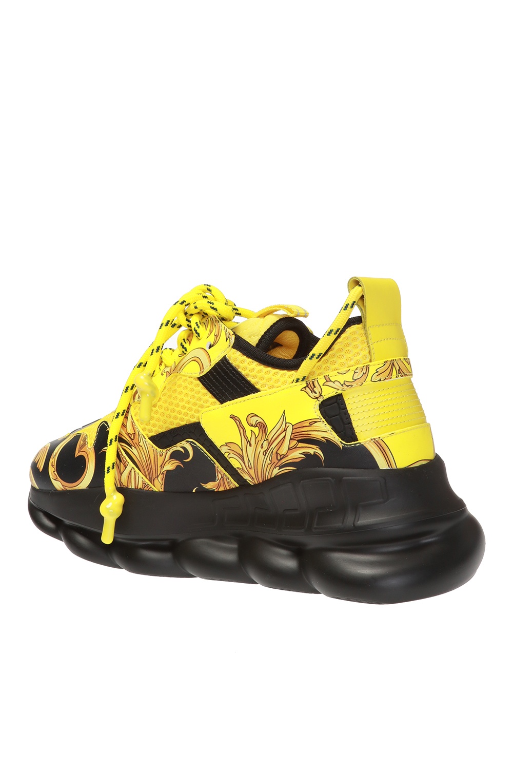 VERSACE Chain Reaction Yellow Red White Blue Sneakers Shoes Size 39 Or 8 US  Men