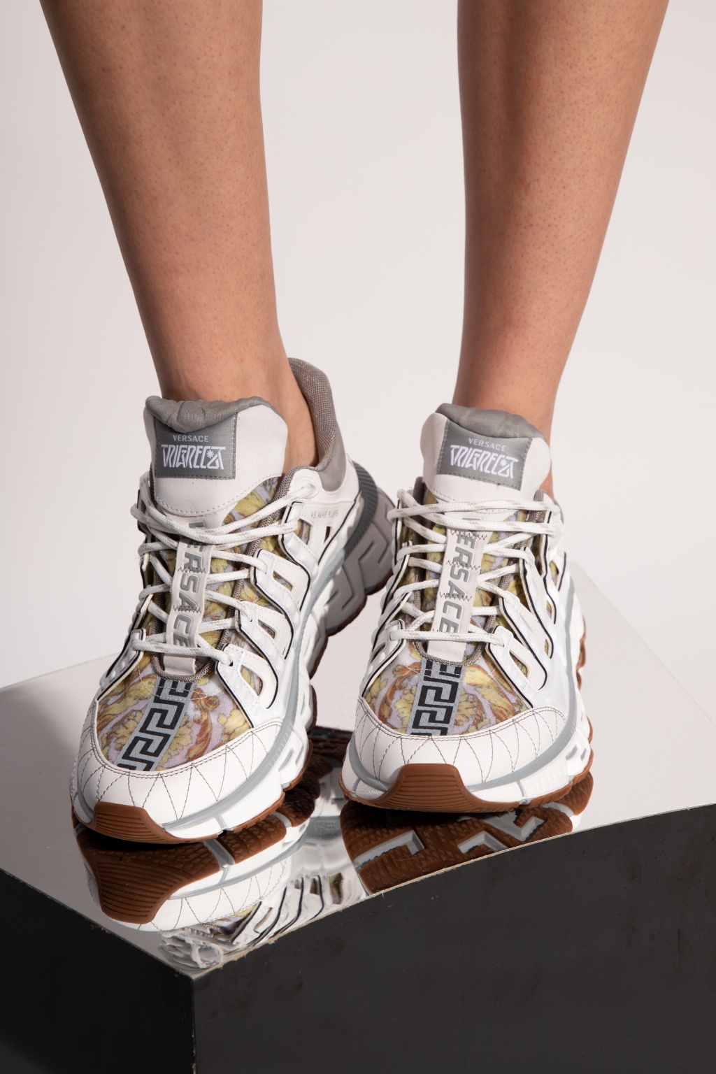 Versace Barocco-printed sneakers