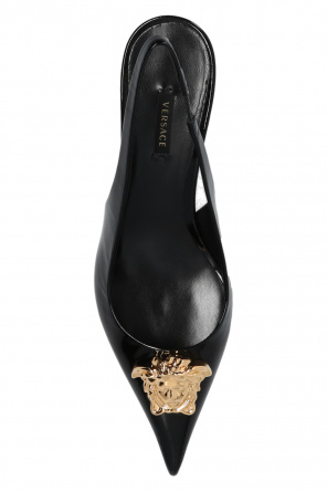 Versace Leather stiletto pumps