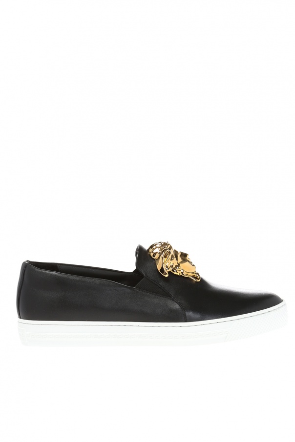 versace medusa slip on sneakers