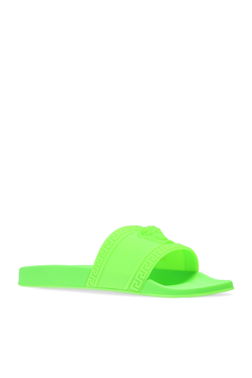 versace slides green