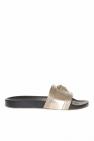 Aphrodite satin sandals with gladiator straps and a pointed toe