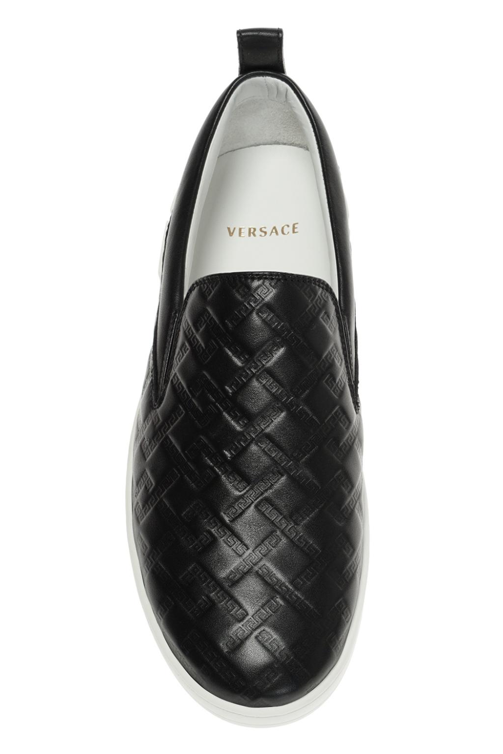 versace slip on sneakers