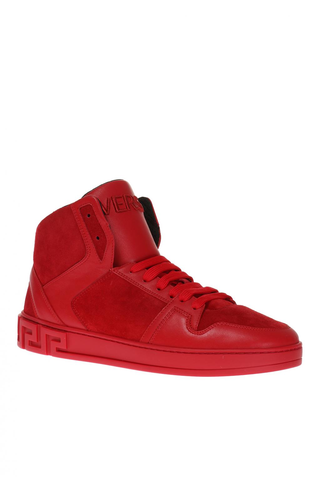 versace red high tops