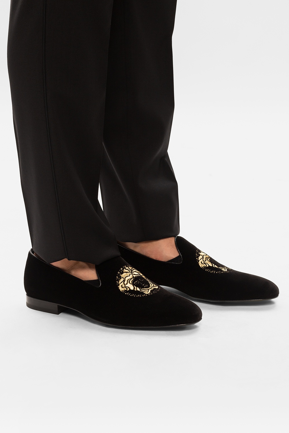versace velvet shoes