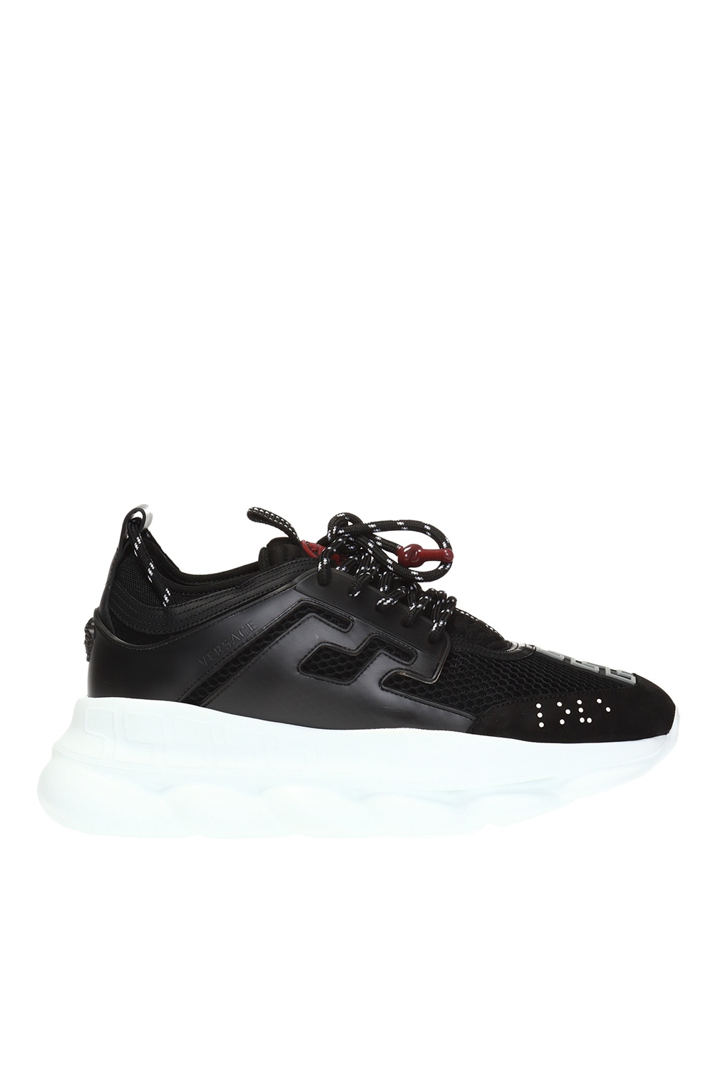 Versace Chain Reaction Men's Black Sneakers New Size 42 US 9