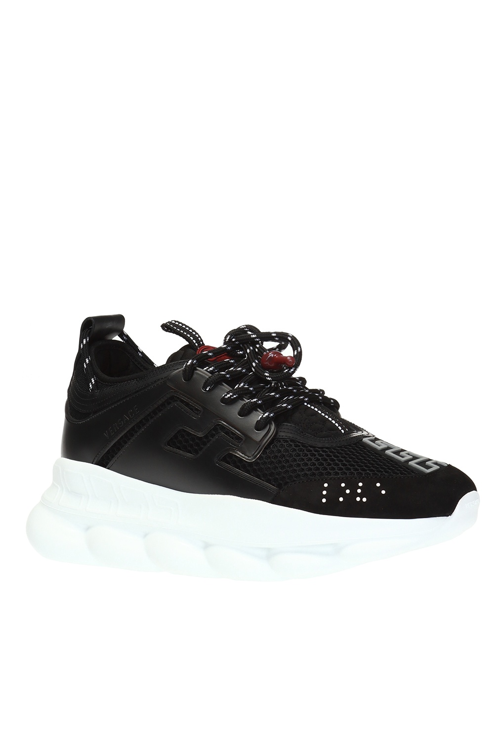 Versace, Shoes, Versace Chain Reaction Black White Sneakers