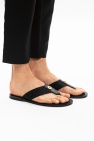 Versace Leather flip-flops