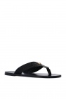 Versace Leather flip-flops