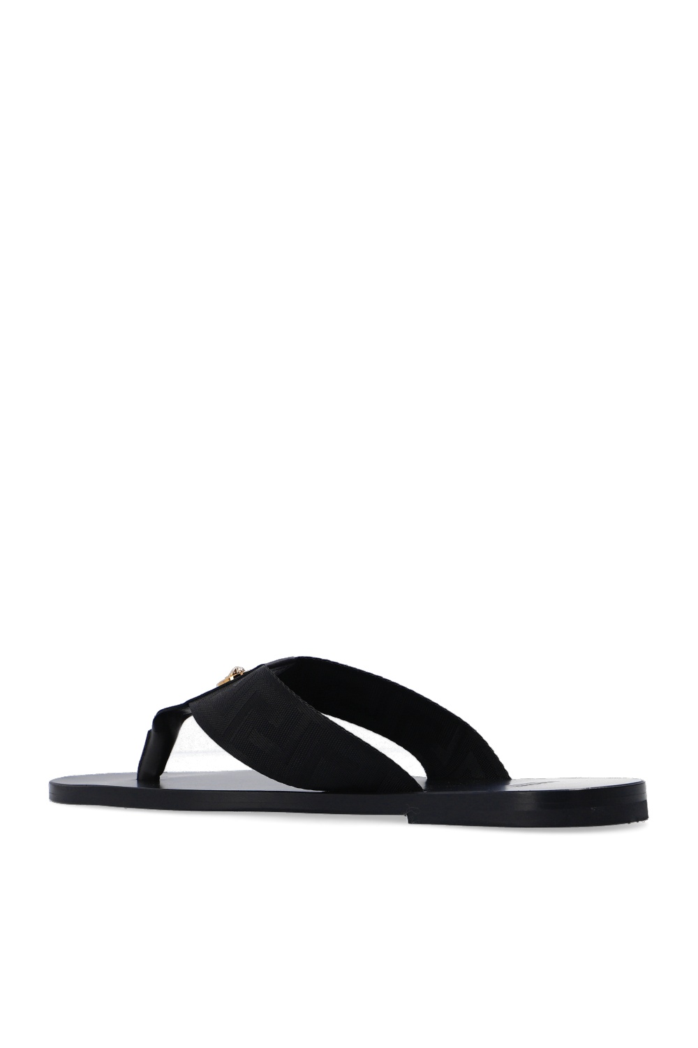 versace black flip flops
