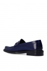Versace NAVY BLUE Leather loafers